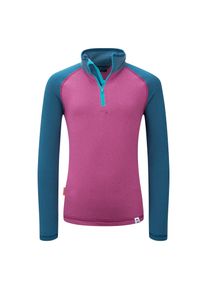 Fleecepullover Trollkids "KIDS RAULAND HALF ZIP", Kinder, Gr. 98, bright berry, madeira blau, schwarz turquoise, Obermaterial: 100% Polyester. Futter: 100% Polyester. Wattierung: 100% Polyester, Sweatshirts Fleecepullover, sportlich, sportliche Passform, aus technischem Waffelfleece