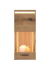 M&Ouml;BELIX M&ouml;belix , Eichefarben , Glas, Holzwerkstoff , 2 F&auml;cher , 45x103.5x35.6 cm ,