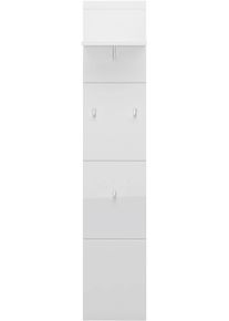 Garderobenpaneel LIVING CHARM "Merano", wei&szlig;, B:30cm H:152cm T:23cm, Holzwerkstoff, MDF, PVC, Garderobenpaneele, Garderobenpaneel, Breite ca. 30 cm