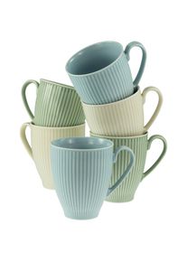 Creatable , Creme, Pastellgr&uuml;n, Pastellblau , Keramik ,