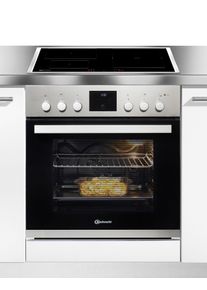 Bauknecht Flex-Induktions-Herd-Set "HEKO BOLERO FLEXI", Energieeffizienz: A+, silber (edelstahlfarben), Herdsets, Flexi Duo &ndash; kombinierbare Zonen f&uuml;r flexibles Kochen, Flex-Induktions-Herd-Set