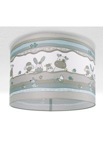 Paco Home Deckenleuchte "Cosmo 210", wei&szlig;, 1, &Oslash; 45,5cm H: 29,5cm, Leuchten, Kinderlampe Deckenlampe LED Kinderzimmer Lampe Tier-Motiv, E27, Deckenleuchte
