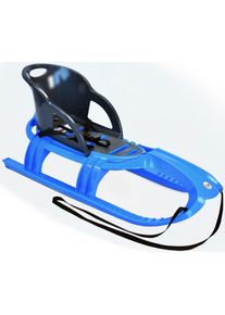 Rodel KHW "Snow Tiger Comfort", blau (blau, schwarz), Schlitten, KinderB:47cm H:54cm L:105cm, Kunststoff, Rodel, B:47cm H:54cm L:105cm