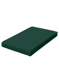 Schlafgut , Dunkelgr&uuml;n , Textil , 100x200 cm , Textiles Vertrauen - Oeko-Tex&reg;, Hohenstein, Oeko-Tex&reg; Standard 100, Oeko-Tex&reg; Made IN Green , Rundumgummi, b&uuml;gelleicht, weich und anschmiegsam, formstabil und langlebig, spielend leicht zu &uuml;berziehen, allerh&ouml;chster Komfort ,