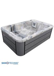 Sanotechnik , Grauwei&szlig; , Kunststoff , 130x70x205 cm ,