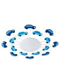 Eglo , Blau, Wei&szlig; , Metall, Glas , rund , 8 cm ,
