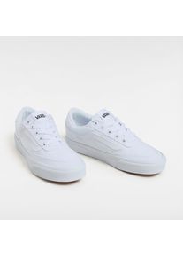Sneaker Vans "Brooklyn LS", Damen, Gr. 40, wei&szlig; (www, canvas wei&szlig;, wei&szlig;), Textil, Schuhe Sneaker, vom Vans Old Skool inspiriert