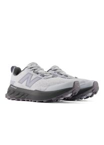 Trailrunningschuh New Balance "Garoe", Damen, Gr. 43, grau (fresh air, castlerock), Synthetik, Textil, Schuhe Trailrunningschuh, Laufschuh