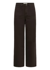 Regular-fit-Jeans Kaffe "Damen Jeans KAbrook", Damen, Gr. 27, L&auml;nge 32, braun (coffee bean), Obermaterial: 98% Baumwolle CO. 2% Elasthan EL., Jeans Regular-fit-Jeans