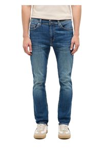 Slim-fit-Jeans Mustang "Herren Style Vegas Slim", Herren, Gr. 31, L&auml;nge 32, blau (683 mittelblau), Denim/Jeans, 93% Baumwolle, 5% Polyester, 2% Elasthan, unifarben, slim fit, Jeans Slim-fit-Jeans