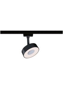 Paulmann Schienensystem-Leuchten "URail Spot Circle 1x5W 3000K 230V", schwarz, 1, &Oslash; 10cm H: 13,5cm, 1 Stk., Leuchten, 3-Step-Dimmbar, Schienensystem-Leuchten