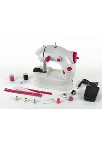 Kinder-N&auml;hmaschine klein "Fashion Passion", pink (wei&szlig;, pink), Spielzeug-Haushaltsger&auml;te, KinderB:20cm H:20cm T:13cm, Kunststoff, Kinder-N&auml;hmaschine, batteriebetrieben, B:20cm H:20cm T:13cm