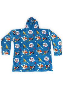 Wohndecke Disney "Mickey Mouse Oh Boy", blau, B:86cm L:96cm, Polyester, Wohndecken, Wohndecke