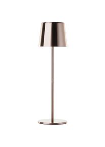Brilliant LED Tischleuchte "Xaana", braun (hell kupferfarben), &Oslash; 11cm H: 37cm, 1 Stk., Leuchten, Akku, 37 cm, 300 lm, 3000-6500 K, dimmbar, Metall, Kaami Premium, LED Tischleuchte