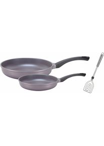 GSW "Rainbow" Aluminiumguss Set, 1x Bratpfanne &Oslash; 20 cm, 1x Bratpfanne &Oslash; 28 cm, 3 Stk. tlg. Induktion