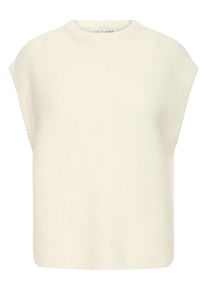 Blusentop Pulz Jeans "Damen &Auml;rmellose PZGEORGIE", Damen, Gr. XL, beige (birch melange), Obermaterial: 52% Alpaka WP. 30% Nylon NY. 16% Polyacryl PAN. 2% Elasthan EL., Blusen Blusentop