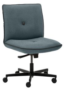 mayer Sitzm&ouml;bel Drehstuhl MAYER SITZM&Ouml;BEL "myCOSYWORXX Homeoffice Sessel", blau (blau, schwarz, blau), B:58cm H:89cm T:64cm, Stoff, St&uuml;hle, Drehstuhl, besonders bequem gepolstert