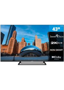 DLED-Fernseher SMART TECH "43FN01V3", Energieeffizienz: E, schwarz, Fernseher, 43 &Prime;, DLED-Fernseher, B:95,45cm H:55,48cm T:8,52cm