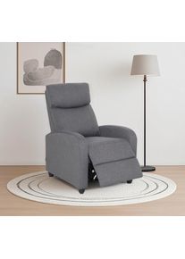 Relaxsessel Home Affaire "JULINOR, TV-Sessel, Ruhesessel mit Schlaffunktion, Webstoff", grau (anthrazit), B:67,5cm H:58cm T:85cm, Sessel, Relaxsessel, Liegesessel mit manueller Relaxfunktion