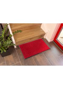 Fu&szlig;matte Astra "Perle", rot, B:40cm H:9mm L:60cm, Kunstfaser, Teppiche, Fu&szlig;matte, T&uuml;rmatte, Schmutzfangmatte, waschbar, In und Outdoor