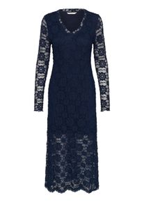 Midikleid Cream "Damen Kleid CRMaddie", Damen, Gr. S, N-Gr, blau (navy blazer), Obermaterial: 50% Baumwolle CO. 40% Polyamid PA. 10% Elasthan EL., Kleider Midikleid