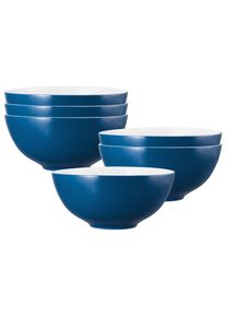 Schale Seltmann Weiden "Sch&uuml;sseln Life Fashion &oslash; 21 cm 6er Set", blau (classic blau), L:21,2cm, Sch&uuml;sseln, Schale