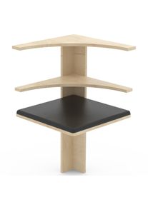 Essgruppe Vcm "Eckverbindung f&uuml;r die Sitzgruppe Esal", braun (anthrazit, honig, eiche), B:43cm T:43cm, Obermaterial: 100% Holz Wood., Ansatztischplatten, Essgruppe