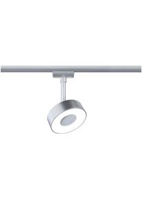 Paulmann Schienensystem-Leuchten "URail Spot Circle 1x5W 4000K 230V", grau (chromfarben), 1, &Oslash; 10cm H: 15,4cm, 1 Stk., Leuchten, 3-Step-Dimmbar, Schienensystem-Leuchten
