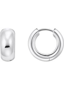 Paar Creolen Thomas Sabo "Schmuck Silber 925 Ohrringe Mini-Chunky-Form", silber (silberfarben), Ohrringe, Damen, Silber 925 (recycelt), Paar Creolen