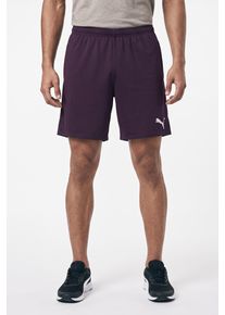 Trainingsshorts Puma "TEAMGOAL SHORTS", Herren, Gr. L, N-Gr, lila (midnight plum, Puma wei&szlig;), Interlock, Obermaterial: 100% Polyester, unifarben, regular fit kniefrei, Hosen Trainingsshorts, aus Polyester, kniefrei, mit Interlock-Material, modernes Design