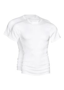 Unterziehshirt Mey "NOBLESSE", Herren, Gr. 6/L, N-Gr, wei&szlig;, Obermaterial: 100% Baumwolle, k&ouml;rpernah, Rundhals, Unterhemden Unterziehshirt, ohne Seitenn&auml;hte, Feinripp, Rundhalsausschnitt, Kurzarm, atmungsaktiv