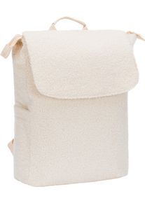 Wickelrucksack fillikid "Teddy", Baby, Gr. B/H/T: 34cm x 46cm x 15cm, beige (sand), Polyester, Polyurethane, Rucks&auml;cke Wickelrucksack, inkl. Wickeltunterlage