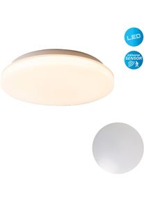 N&auml;ve N&Auml;VE Deckenleuchte "Fontana", wei&szlig;, 1, &Oslash; 30cm H: 6,2cm, 1 Stk., Leuchten, Effizienzklasse: F, Bewegungsmelder, Entfernung Erfassung 5-7 Meter, Deckenleuchte