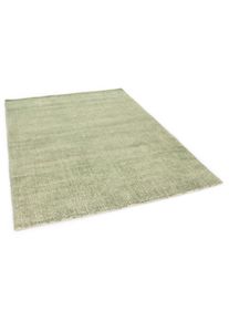 Teppich Tom Tailor HOME "Groove" Gr. 6, gr&uuml;n, B:190cm H:15mm L:290cm, Viskose, Wolle, Teppiche, Teppich, modernes Design, edles Farbspiel, auch in rund, Wohnzimmer