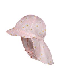 Schirmm&uuml;tze MaxiMo, M&auml;dchen, Gr. 47, rosa (blassrosa, g&auml;nsebl&uuml;mchen), Web, Obermaterial: 100% Baumwolle, M&uuml;tzen Schirmm&uuml;tze