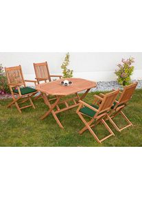 Garten-Essgruppe Merxx "Rio", braun, Obermaterial: 100% Polyester. F&uuml;llung: 100% Polyurethan, Sitzm&ouml;bel-Sets, Garten-Essgruppe