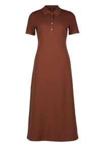 Strickkleid Zero "Strickkleid mit Polokragen", Damen, Gr. 38, beige (cappuccino), Kleider Strickkleid