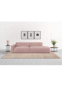 Big-Sofa Trendmanufaktur "Braga 277 cm, hochwertiger Kaltschaum, Megasofa Japandi-Stil", lila (flieder), B:277cm H:72cm T:107cm, 92% Polyester, 8% Nylon, Sofas, Big-Sofa, modernes Big-Sofa, Couch mit hohem Sitzkomfort, 277/72/107 cm (B/H/T)
