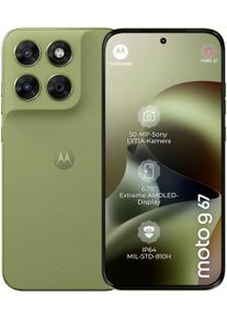 Motorola Smartphone "moto g67", Energieeffizienz: A, gr&uuml;n (pantone nile), 256 GB, Mobiltelefone, Smartphone