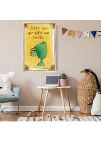 Leinwandbild LUCKYLINDE "Der Froch und die Tigerente - Rate mal&hellip;", bunt (farbe bild(er): bunt), B:30cm H:40cm T:2cm, Canvas, Holzrahmen, Bilder, Leinwandbild, Exklusive JANOSCH Kindermotive