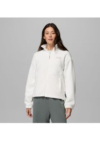 Fleecejacke Columbia "Timber Meadow MTR Fleece Full Zip", Damen, Gr. XS (32), wei&szlig; (sea salt), Fleece, Obermaterial: 100% Polyester, normal, Jacken Fleecejacke, mit durchgehendem Rei&szlig;verschluss, wasserabweisend, windabweisend