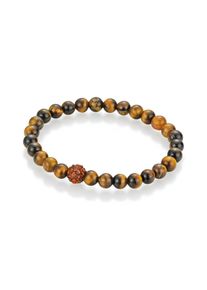 Armband Firetti "Schmuck Geschenk Armschmuck Armkette Edelstein Farbstein", braun (dunkelbraun, hellbraun, schwarz, dunkelbraun, hellbraun, schwarz), Armb&auml;nder, Damen, 18cm, Stein, Armband, mit Edelsteinkugeln, Kristallstein