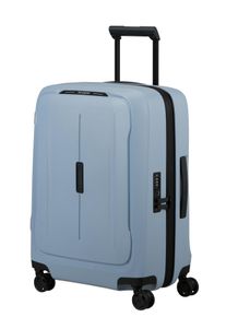 Hartschalen-Trolley Samsonite "ESSENS ZIP", Damen, Gr. B/H/T: 40cm x 55cm x 23cm 50 l, fog blau, Polypropylen, Koffer Hartschalen-Trolley, Unisex Koffer mit Volumenerweiterung