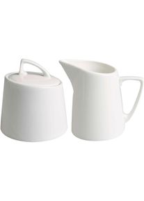 Milch- und Zuckerset Retsch Arzberg "Fantastic", beige (naturwei&szlig;), 2 Stk., Porzellan, Geschirr-Sets, Milch- und Zuckerset, Fine China Porzellan