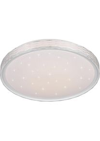 REALITY LEUCHTEN LED Deckenleuchte "VARDA, LED Deckenlampe 24W 2500 Lumen, CCT 2700-6500K, Fernbedienung", wei&szlig;, 1, &Oslash; 39cm H: 6cm, 1 Stk., Leuchten, Starlight, Memoryfunktion, Nachtlicht, Switch Dimmer, Timer &Oslash; 39 cm, LED Deckenleuchte