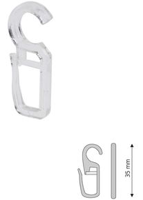 Liedeco Faltenlegehaken, f&uuml;r Gardinenringe &Ouml;se 10 mm
