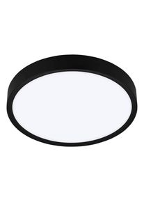 Eglo Deckenleuchte "MUSURITA", schwarz-wei&szlig; (schwarz), 6, &Oslash; 44cm H: 7,5cm, 1 Stk., Leuchten, Deckenlampe, Wohnzimmer, Stahl, Kunststoff, &Oslash; 44 cm, Deckenleuchte