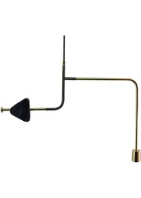 Kayoom H&auml;ngeleuchte "Calina in Schwarz, ohne Leuchtmittel, LxBxH: 62 x 4 x 47 cm", gold (schwarz), H: 47cm, 1 Stk., Leuchten, H&auml;ngeleuchte