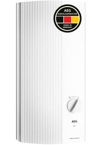 Komfort-Durchlauferhitzer AEG HAUSTECHNIK "DDLE EASY", wei&szlig;, B:22,6cm H:48,5cm T:9,3cm, Durchlauferhitzer, Komfort-Durchlauferhitzer, 18 kW, einfache Temperaturwahl durch 2 Festtemperaturen 42C und 55C