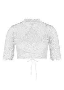 Dirndlbluse Nina von C. "Dirndlbluse halbarm Sophie", Damen, Gr. 36, wei&szlig;, Obermaterial: 95% Modal CMD. 5% Elasthan EL., Blusen Dirndlbluse
